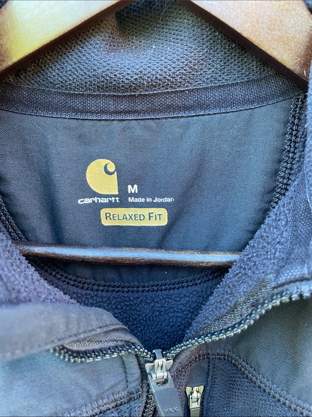 Carhartt Fallon Men’s Black Quarter-Zip Fleece Shirt Jacket - Picture 5 of 5